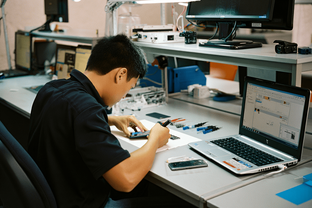 Процесс ремонта техники HP в hp-fixmaster